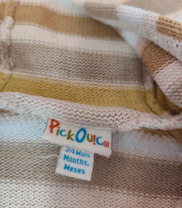 Gilet de malha listrado 🧸 Tamanho 24 meses 🧸 Pick Ouick – photo 7